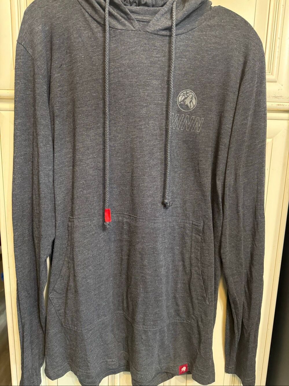 Sportiqe Men's Sports Minnesota Timberwolves Hoodie Sweatshirt Gray Large